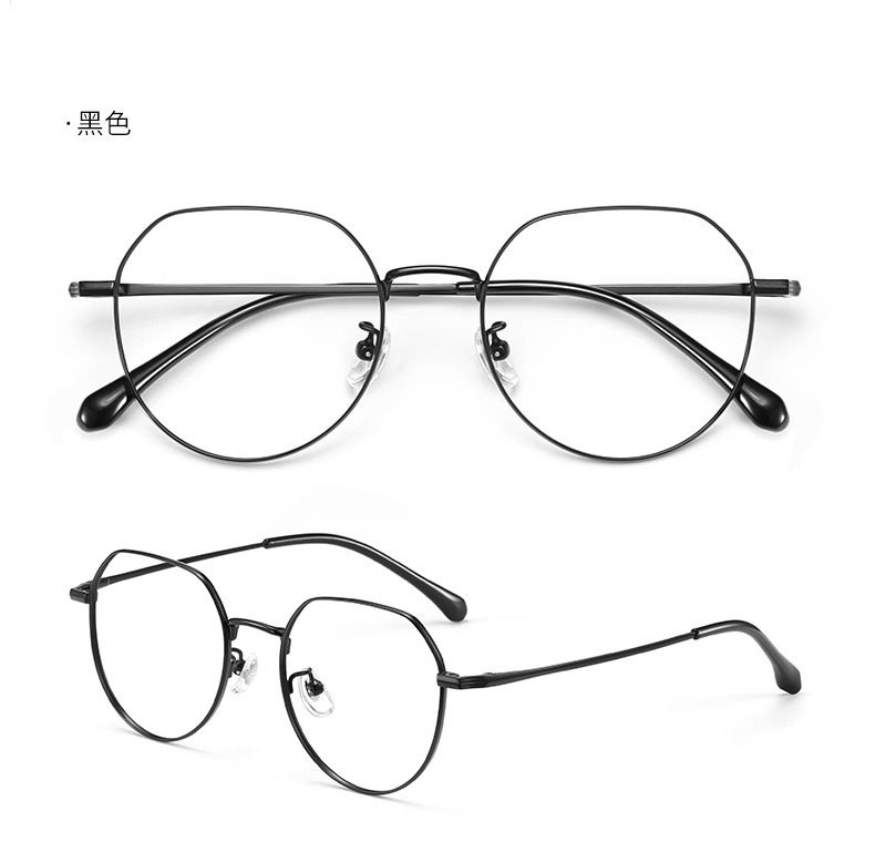 Gold thread ultra-light pure titanium eyeglass frame oval frame 123244 Danyang professional eyeglass fitting, myopia eyeglass frame for women without makeup pic 23