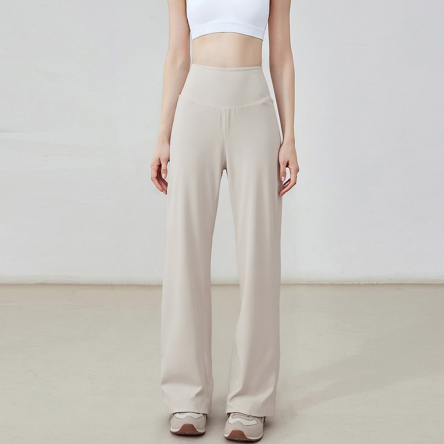 Outdoor training casual pants, running fitness pants, loose straight-leg pants, high-waisted sports pants, yoga pants, wide-leg women pic 12