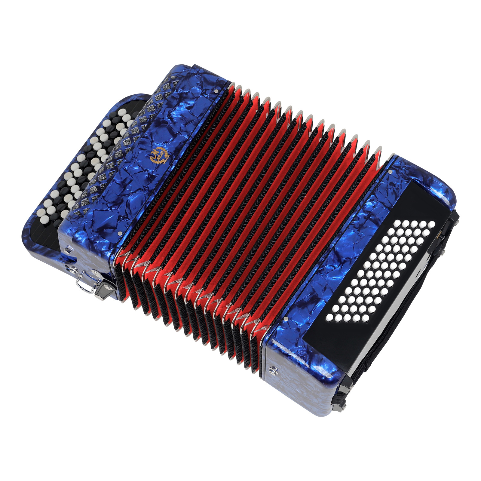 The Mebet 62-key 60-bass-Bayan accordion is a professional key-button accordion for beginners and performance instruments pic 7