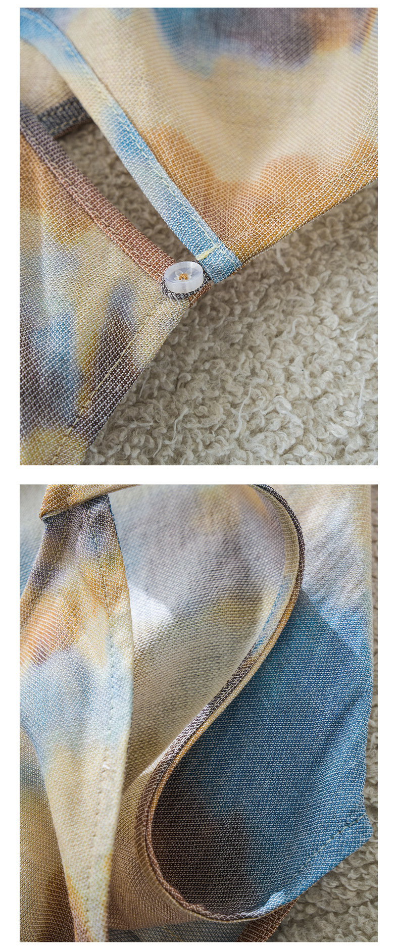 Rongtai Tencel Linen printed improved cheongsam sleeveless slimming dress for Women 2025 New style elegant A-line dress pic 32