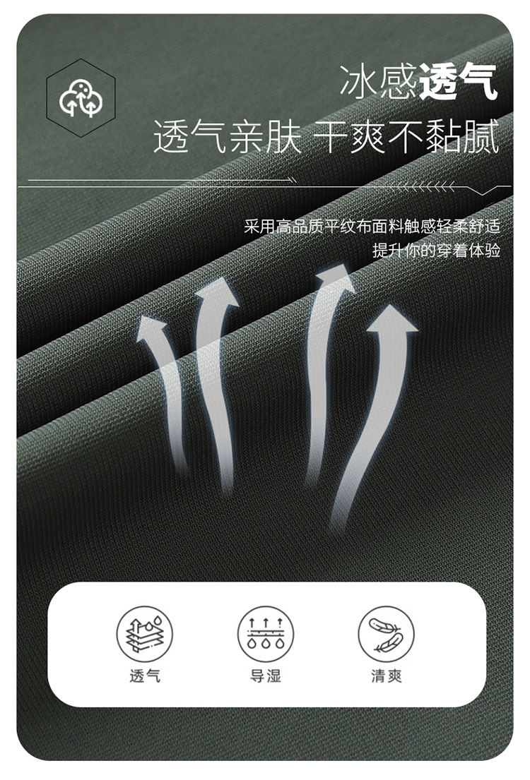 夏季冰丝短裤男士速干运动裤薄款休闲外穿宽松裤衩运动大码五分裤详情4