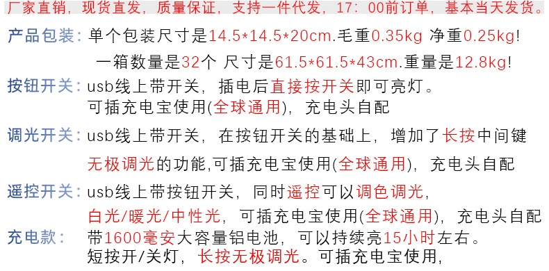 北欧实木布艺usb台灯装饰卧室床头灯书房民宿舍遥控led小夜灯创意详情1