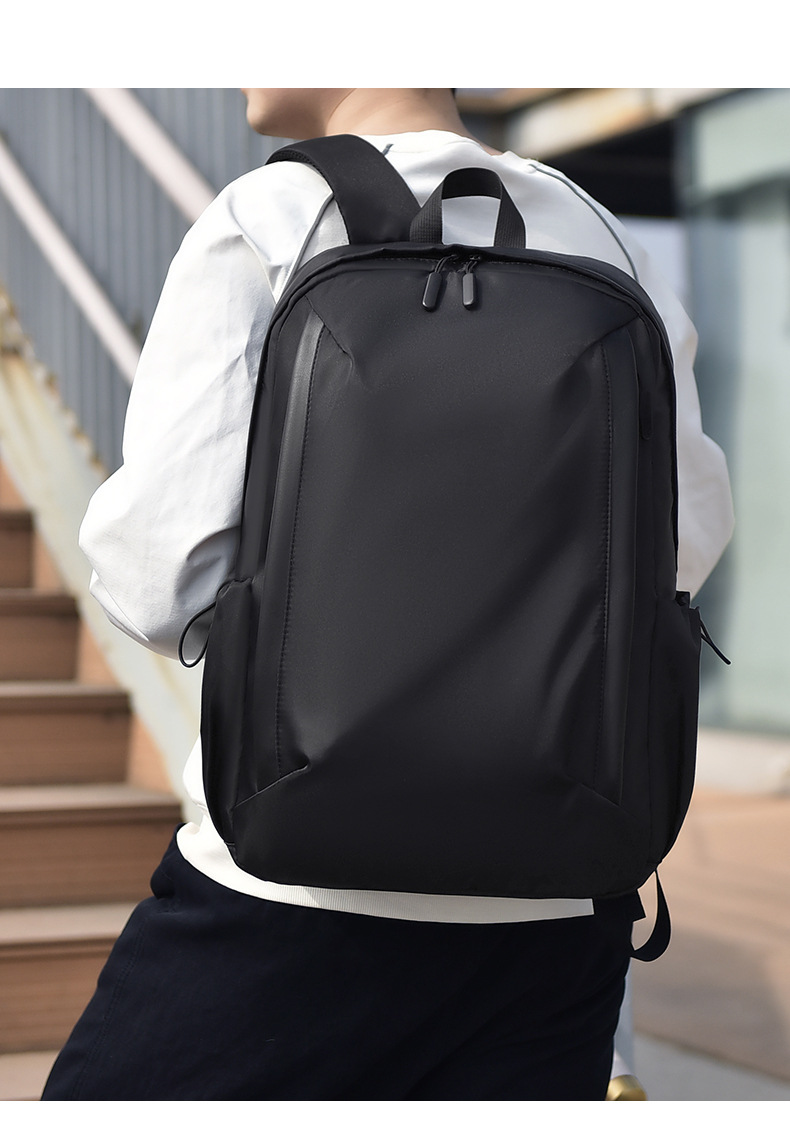 休闲男士双肩背包时尚简约防泼水大容量电脑背包商务旅行学生背包详情15