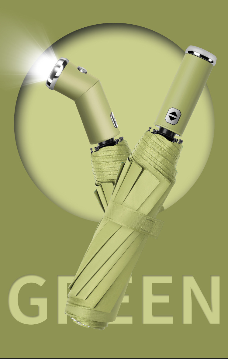 Umbrella printing fully automatic LOGO three-fold umbrella, large business black vinyl folding advertising gift, umbrella printing word gift box pic 26