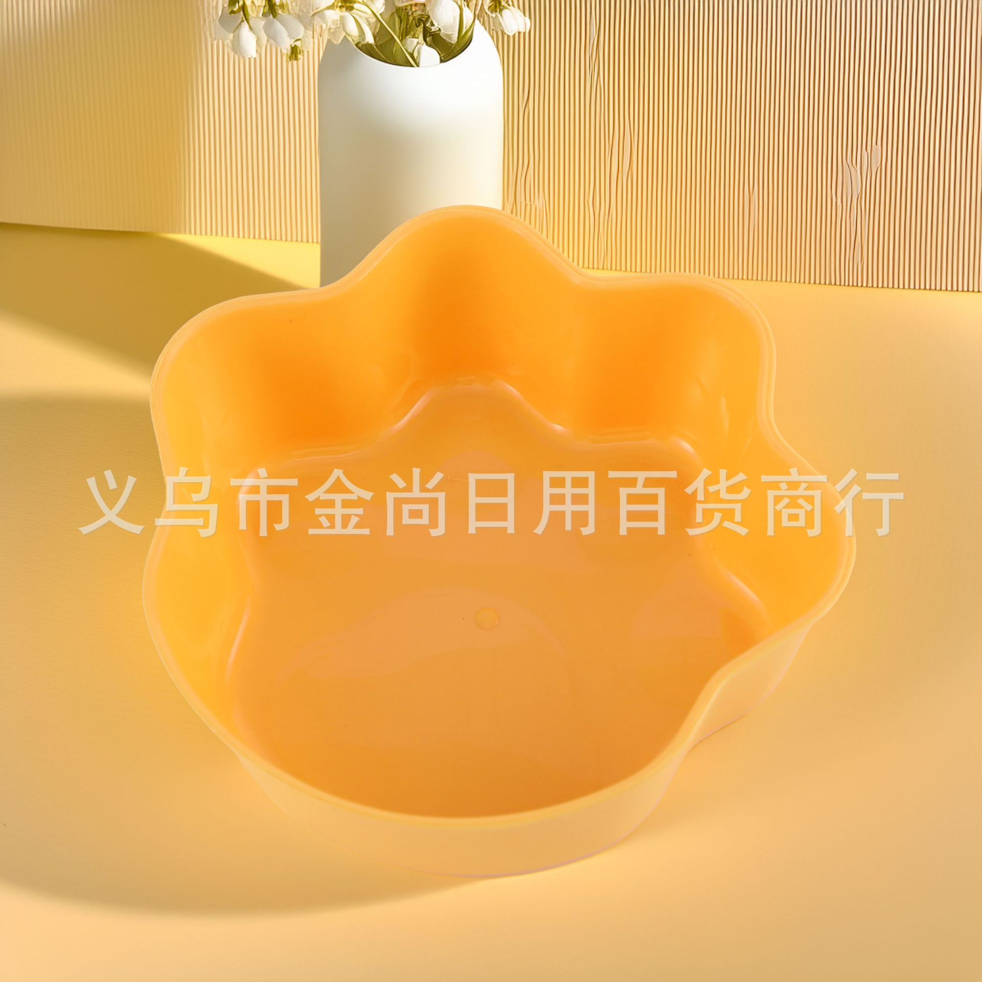 New cross-border candy-colored pet slow food bowl, dog bowl, cat food bowl, food bowl, small pet cat paw style, single bowl with water pic 2