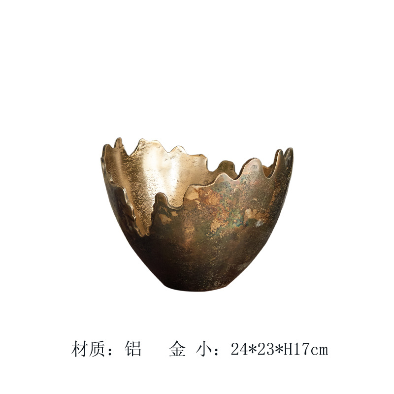 印度进口铝制银色不规则浅边水果盘零食坚果收纳托盘茶盘摆件装饰详情52
