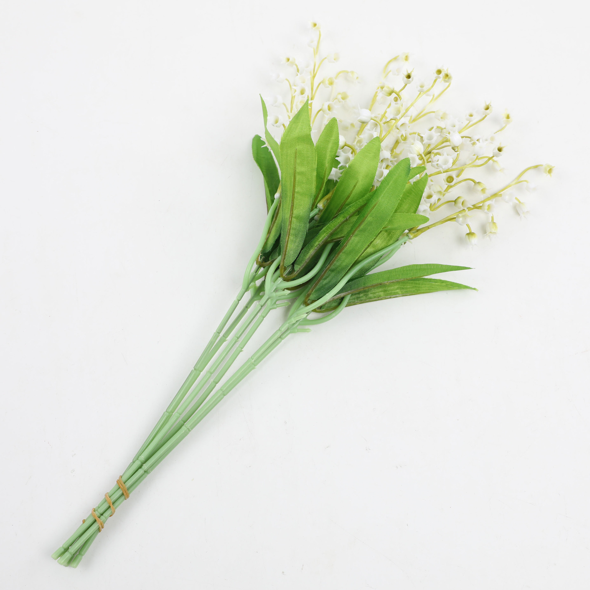 仿真绿植铃兰花手捧花婚庆家居装饰花束 人造风铃花拍摄道具批发详情8