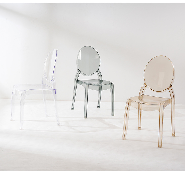 星辰欧式亚克力椅子现代简约餐椅魔鬼椅幽灵塑料透明水晶椅网红化妆椅详情9