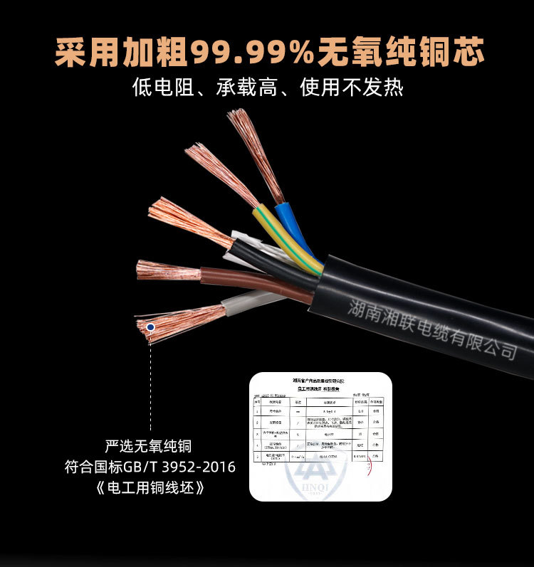 RVV flexible cable reel and cable cross-sectional diagram pic 15