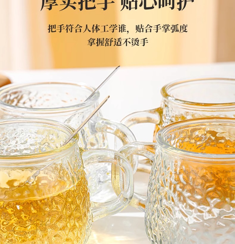 马克杯高颜值小熊杯办公室咖啡杯水杯伴手礼玻璃杯把手花茶杯子详情13