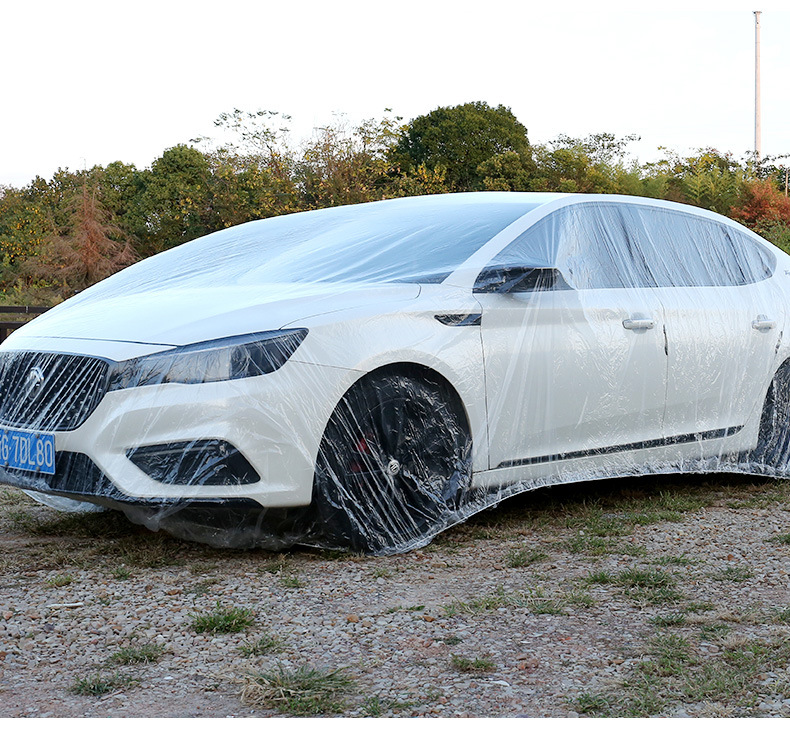 Car cover, disposable car cover, can be used all year round, sun protection, rain protection, dust protection, full cover car cover, sun visor, hail protection pic 12