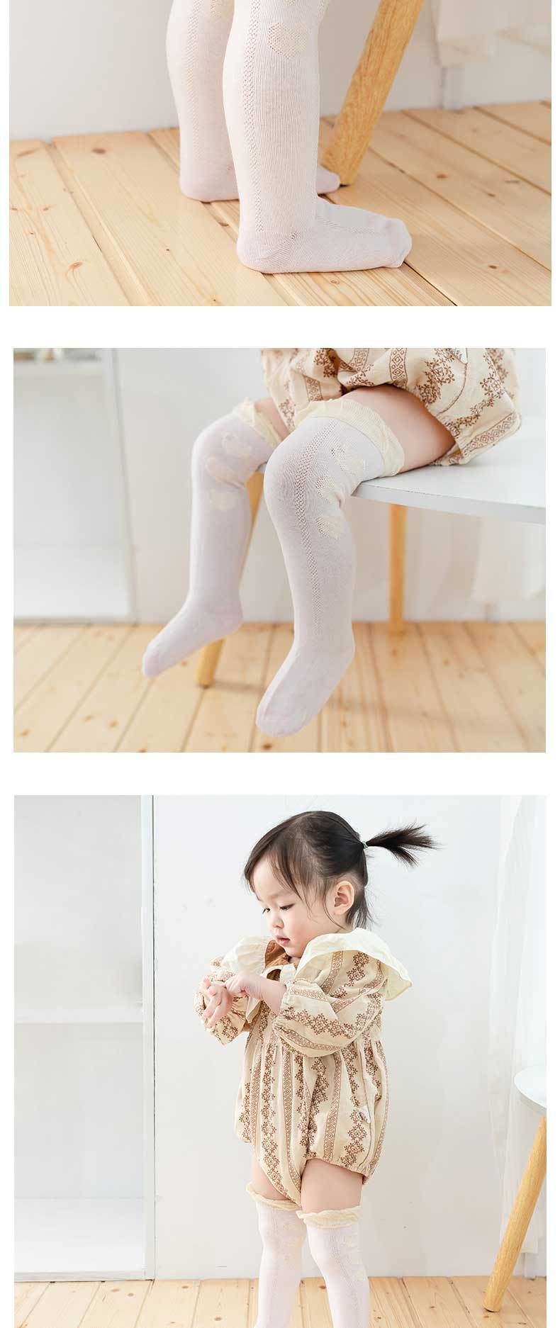 2025新品宝宝网眼防蚊袜婴儿a类棉夏季长筒袜儿童女童袜子舒适透气详情16