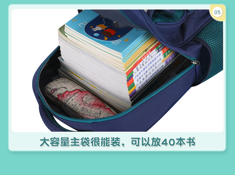 批发2023小学生书包男儿童书包女1-3-6年级书包印制可加字印logo详情13