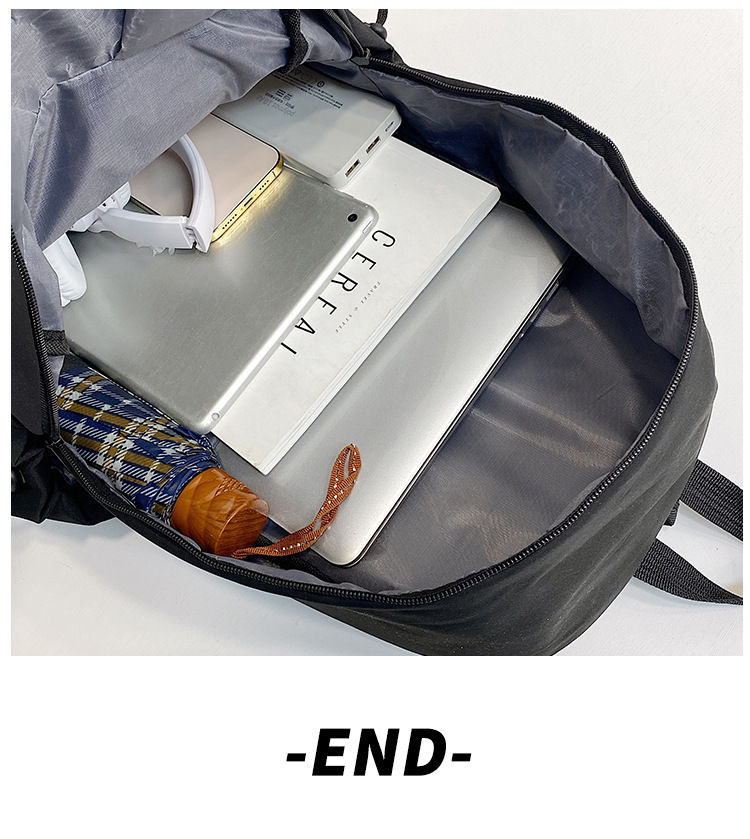 跨境新款双肩包大容量男女学生书包简约休闲短途出差商务电脑包详情8