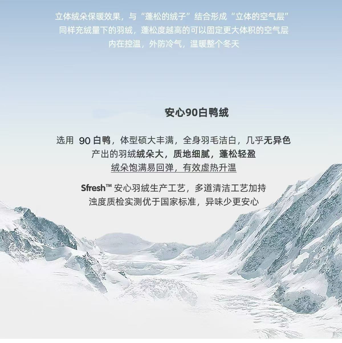 lulu同款泡芙五格杜邦三防可溯源90白鸭绒羽绒服女短款防寒面包服详情3