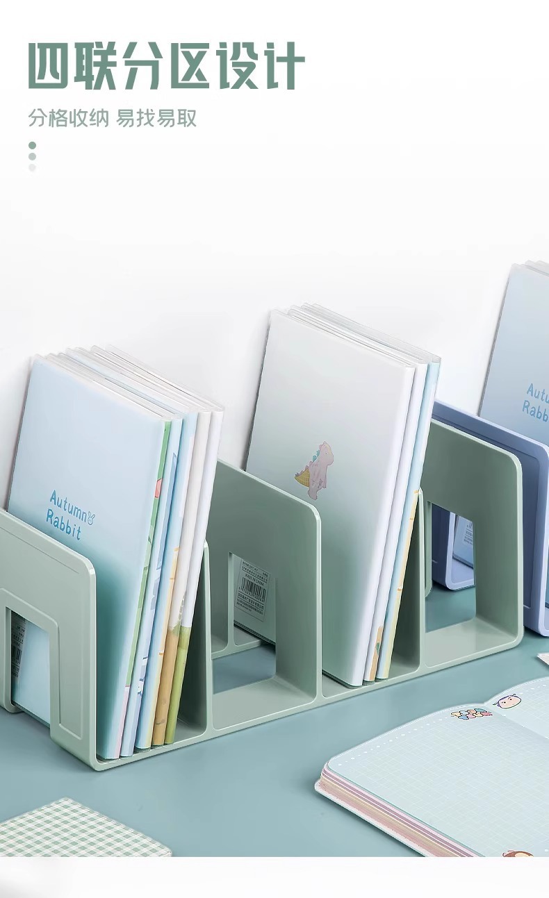 Desktop simple bookshelf, student desk, book storage rack, multi-layered office document storage rack pic 8