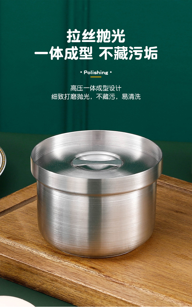 304 stainless steel steamed egg bowl, water steamer cup, thickened stainless steel single-layer bowl, steamed egg custard steamer cup, baby complementary food bowl pic 8