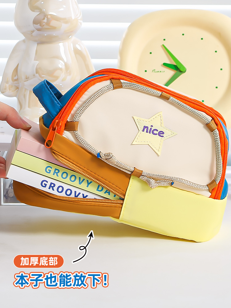 2025新款 星星大容量笔袋超大容量 帐篷笔袋高颜值多层文具铅笔盒详情4