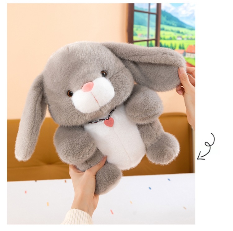 呆萌大耳朵双色兔礼物毛绒玩具儿童睡觉抱枕抓娃娃机公仔跨境批发详情9