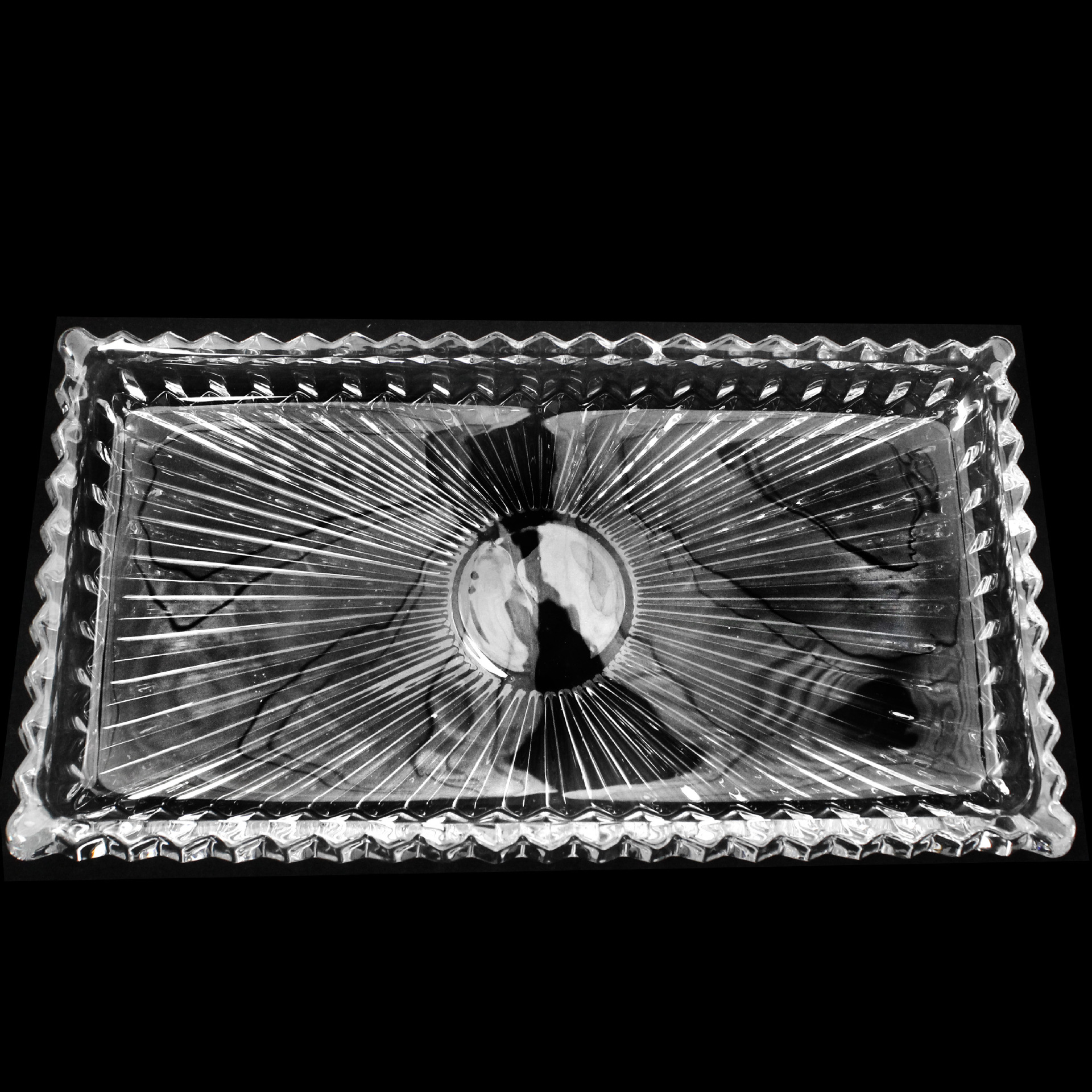 新款剑花造型客厅茶几玻璃果盘果斗厨房水果盘批发详情2