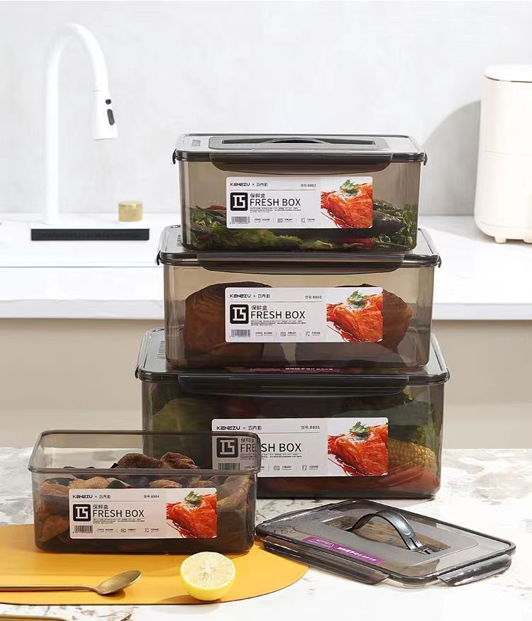保鲜盒食品级密封箱盒饭盒长方形冰箱食物收纳盒商用泡菜塑料盒详情21