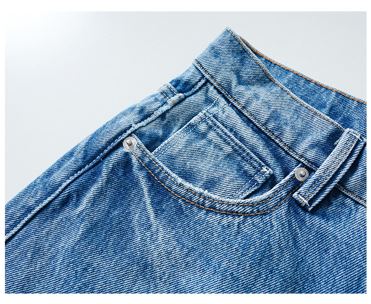 MBB high-end high-waisted jeans for women Spring/Autumn 2025 new style American 9-inch wide-leg pants Loose straight-leg trousers pic 16