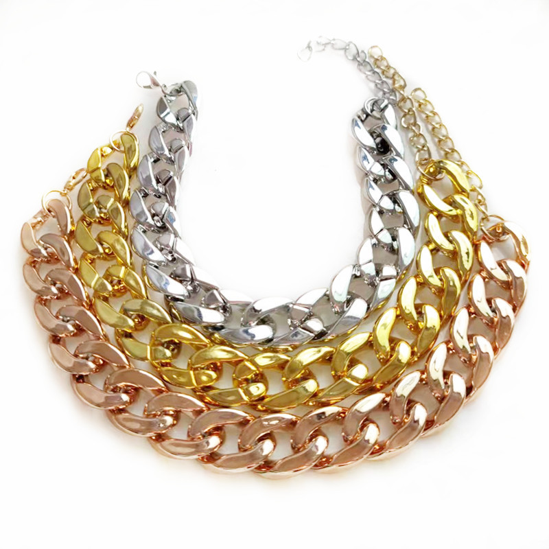 Pet large gold chain dog necklace, cat collar, high-end adjustable pet gold necklace, pet Cuban chain pic 3