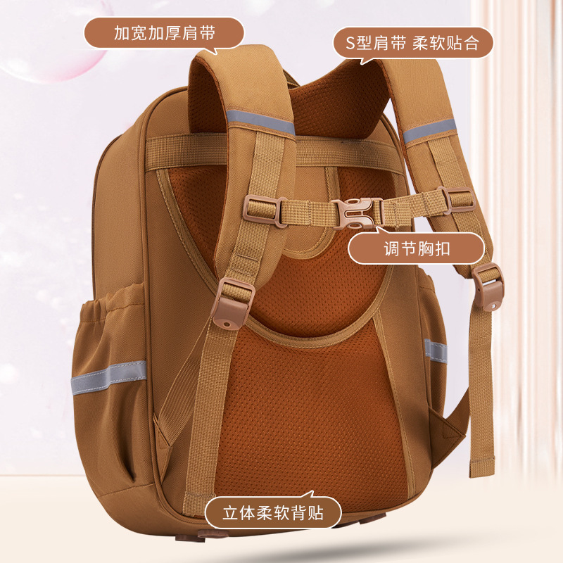 1-6年级卡皮巴拉新款书包小学生男女双肩包耐磨耐脏儿童书包详情5