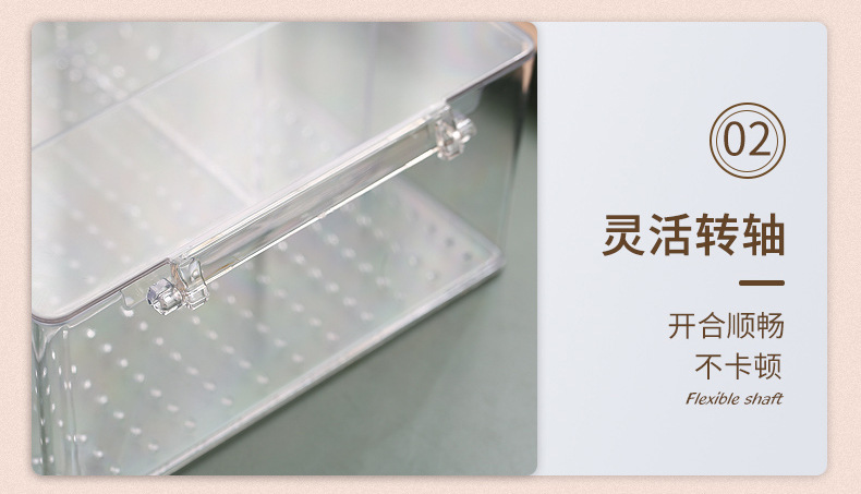 盒子抽屉项链耳饰耳环首饰盒饰品收纳盒戒指防氧化透明便携手耳钉详情21