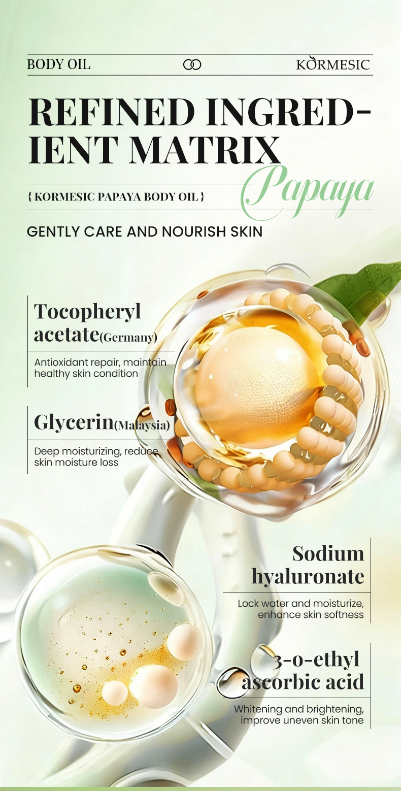 Foreign trade coconut Body oil: Hydrating, moisturizing, anti-dryness, non-sticky, body care pic 37