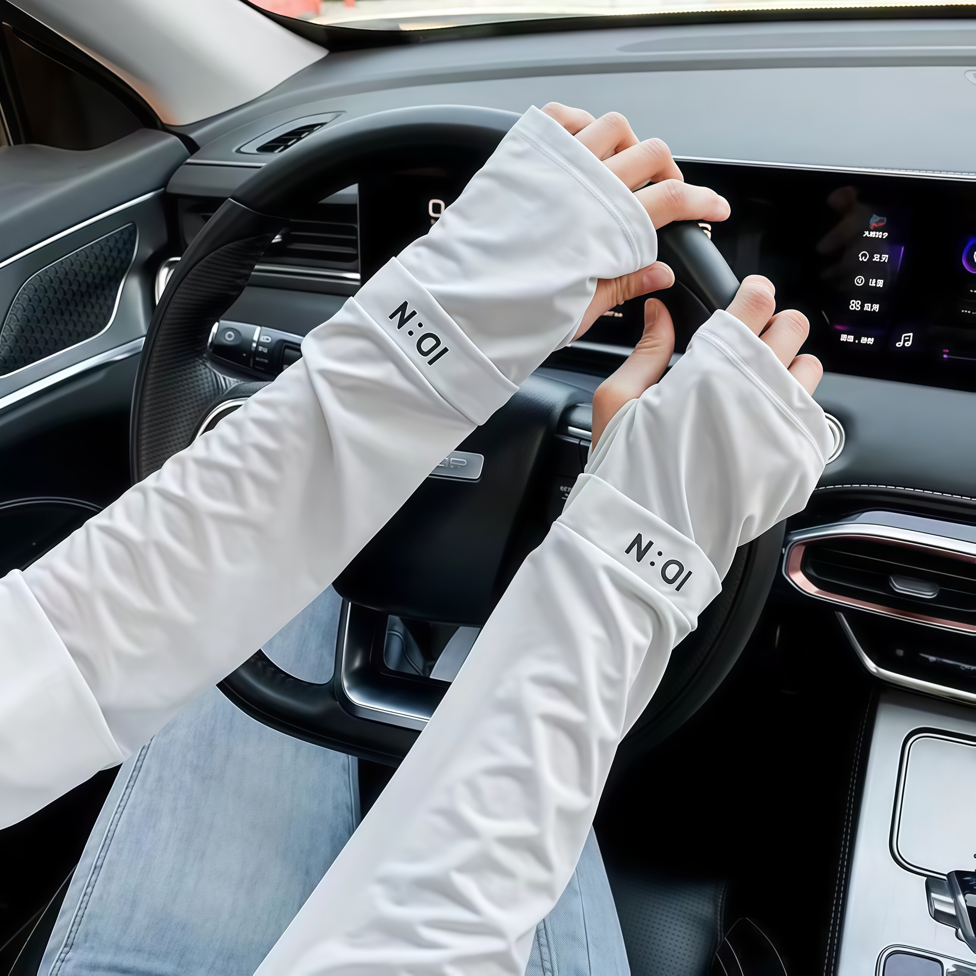 Ice Silk Sun protection loose sleeve for women 2025 new style Ice sleeve UV protection Thin hand sleeve for outdoor cycling and driving pic 8