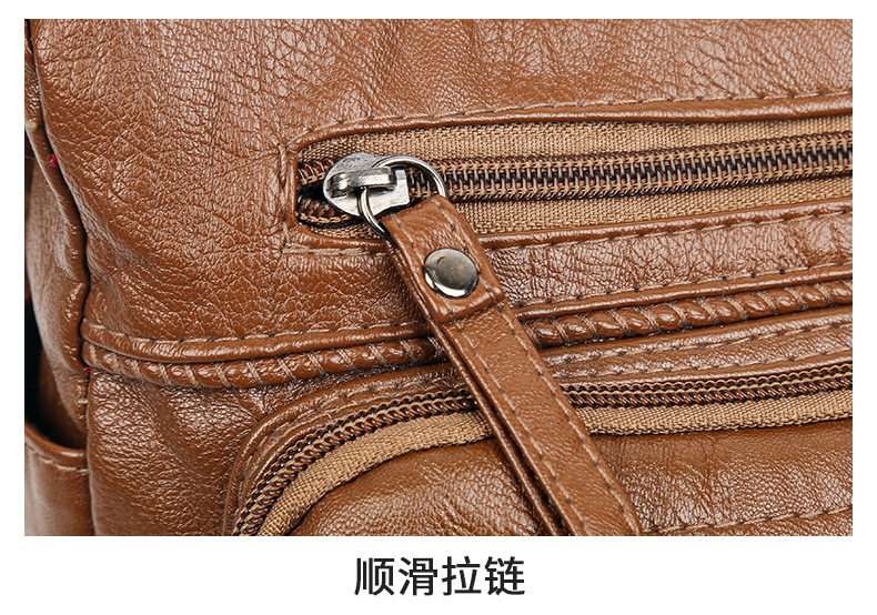 2025中老年妈妈包水洗皮单肩包斜挎包跨境女包潮流外贸女包单肩包详情31