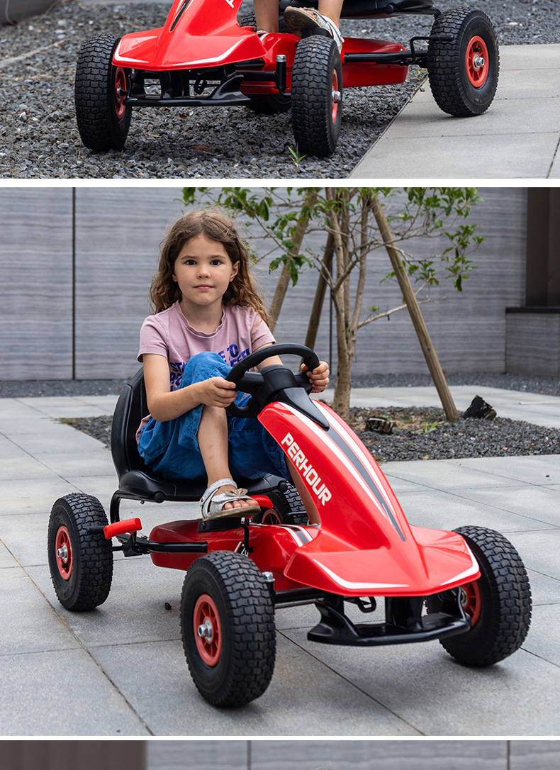 儿童四轮卡丁车脚蹬自行车大小号童车宝宝小孩脚踏玩具车运动户外碰碰车卡丁车详情13