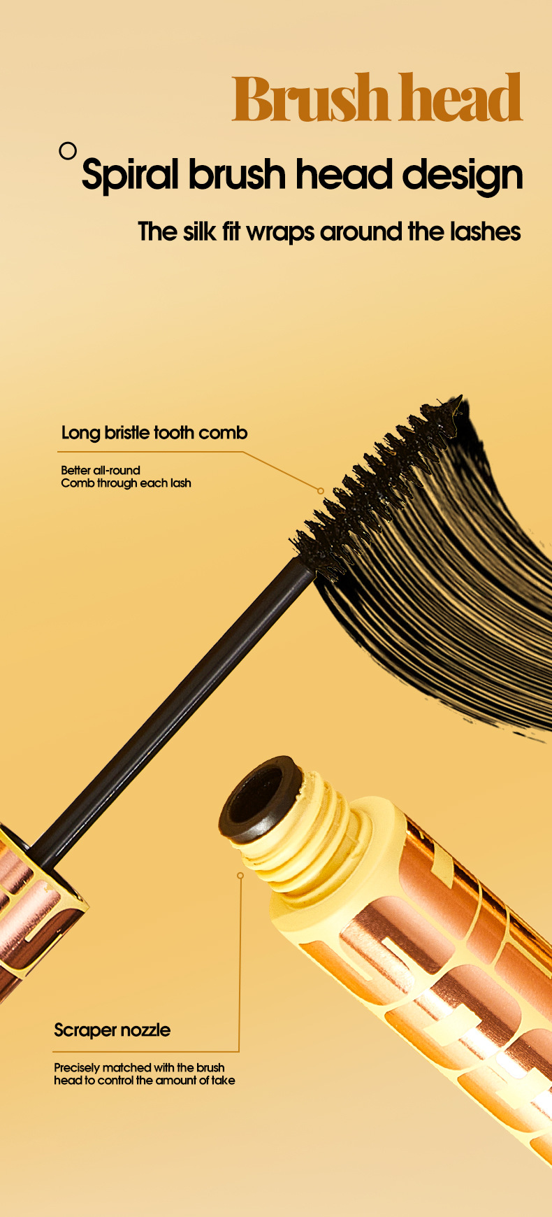 【 Cross-border Exclusive 】MEIDIAN Mascara Wholesale: Long, Curly, Thick, Waterproof and Sweat-proof Mascara pic 7