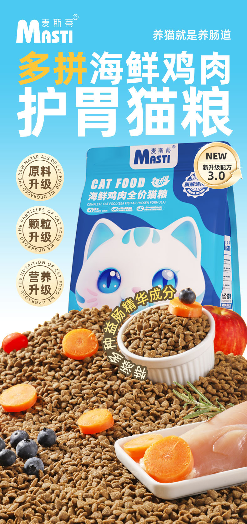 厂家直销猫粮麦斯蒂全猫期1.5kg 成猫幼猫补充营养通用猫主粮批发详情4