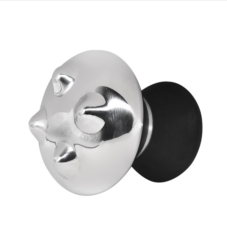 shanilak stainless steel massage mushroom facial and eye massage stone for unblocking meridians, pulling tendons, gua sha and beauty care with protruding points pic 15