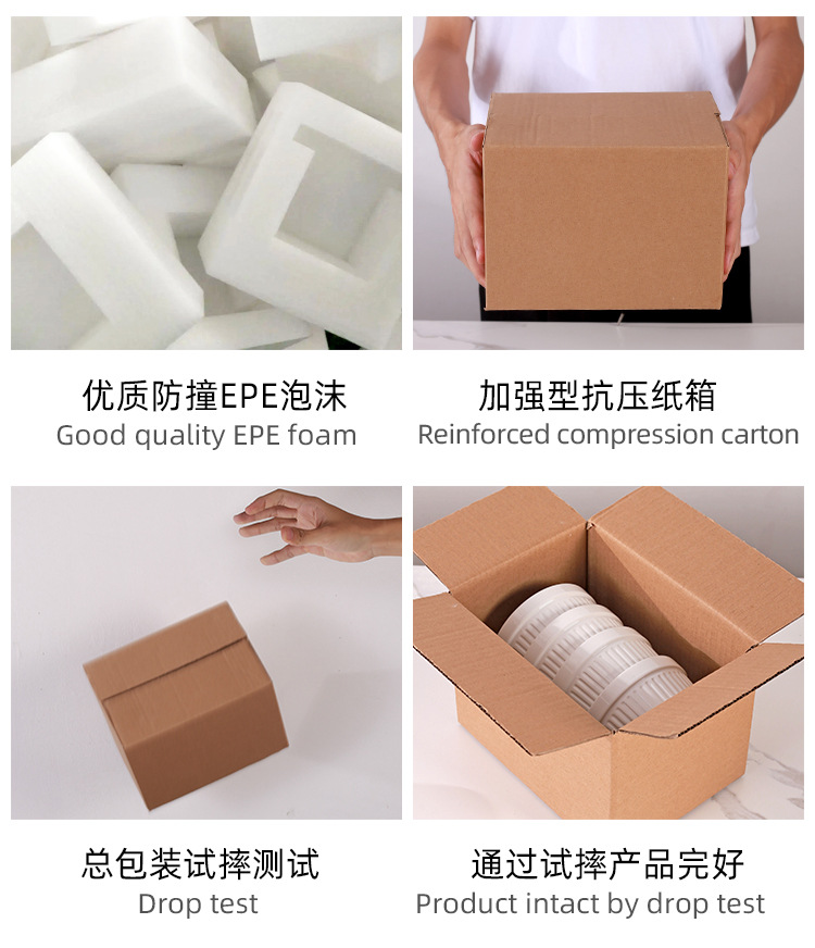 空气炸锅专用陶瓷舒芙蕾烤碗蒸蛋碗简约圆形白色家用布丁甜品碗详情32