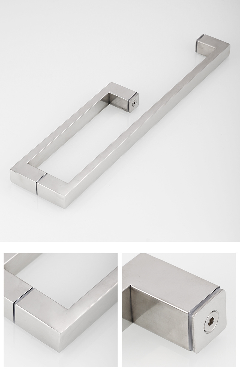 厂家304淋浴房拉手 酒店浴室玻璃门把手 大门推拉门不锈钢拉手详情37