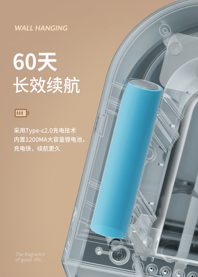 跨境新款自动香薰机酒店喷雾喷香机家用桌面大容量加湿器扩香礼品详情15