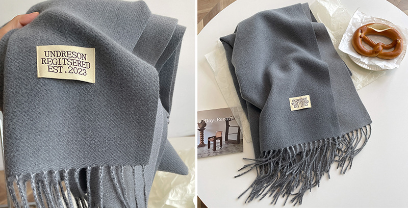 跨境双面仿羊绒围巾女冬季保暖情侣高级感中长款围脖纯色百搭披肩详情69