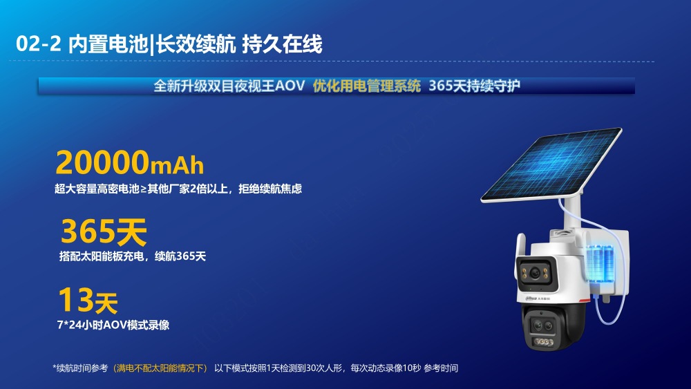 大华600万太阳能一体机4G电池变倍变焦集成监控系统AOV夜视王新款球机详情7