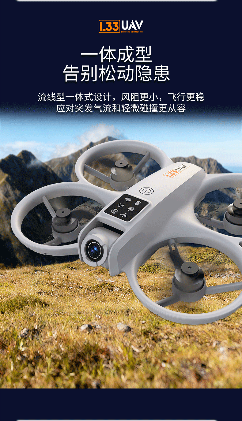 L33 four-axis aerial photography flight drone high-definition remote-controlled aerobatic flight aircraft hovering pic 9