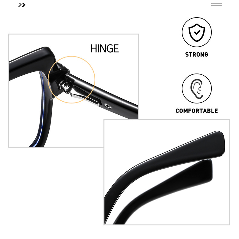 Crossover hot sale verano candy color marco gafas decorativas anti-luz azul protección de ojos gafas Optical wholesale pic 9