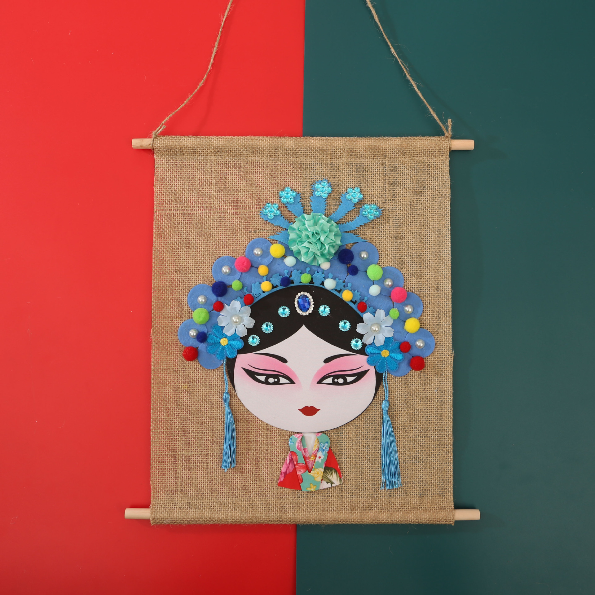 国风京剧脸谱手工diy礼物国潮文创沙龙团建活动非遗手工diy材料包详情10