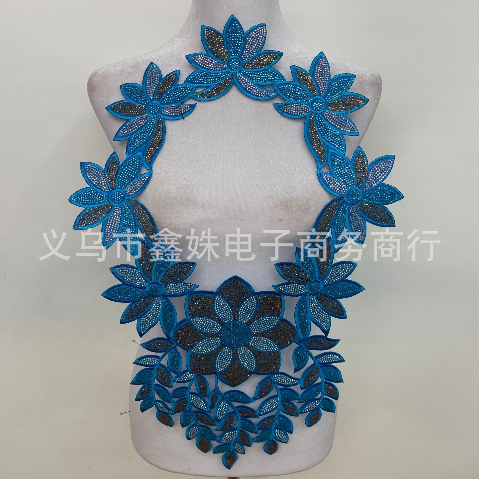 Full diamond back adhesive ironing DIY diamond-encrusted colored diamond shiny collar decoration fake collar collar accessories and auxiliary materials pic 28