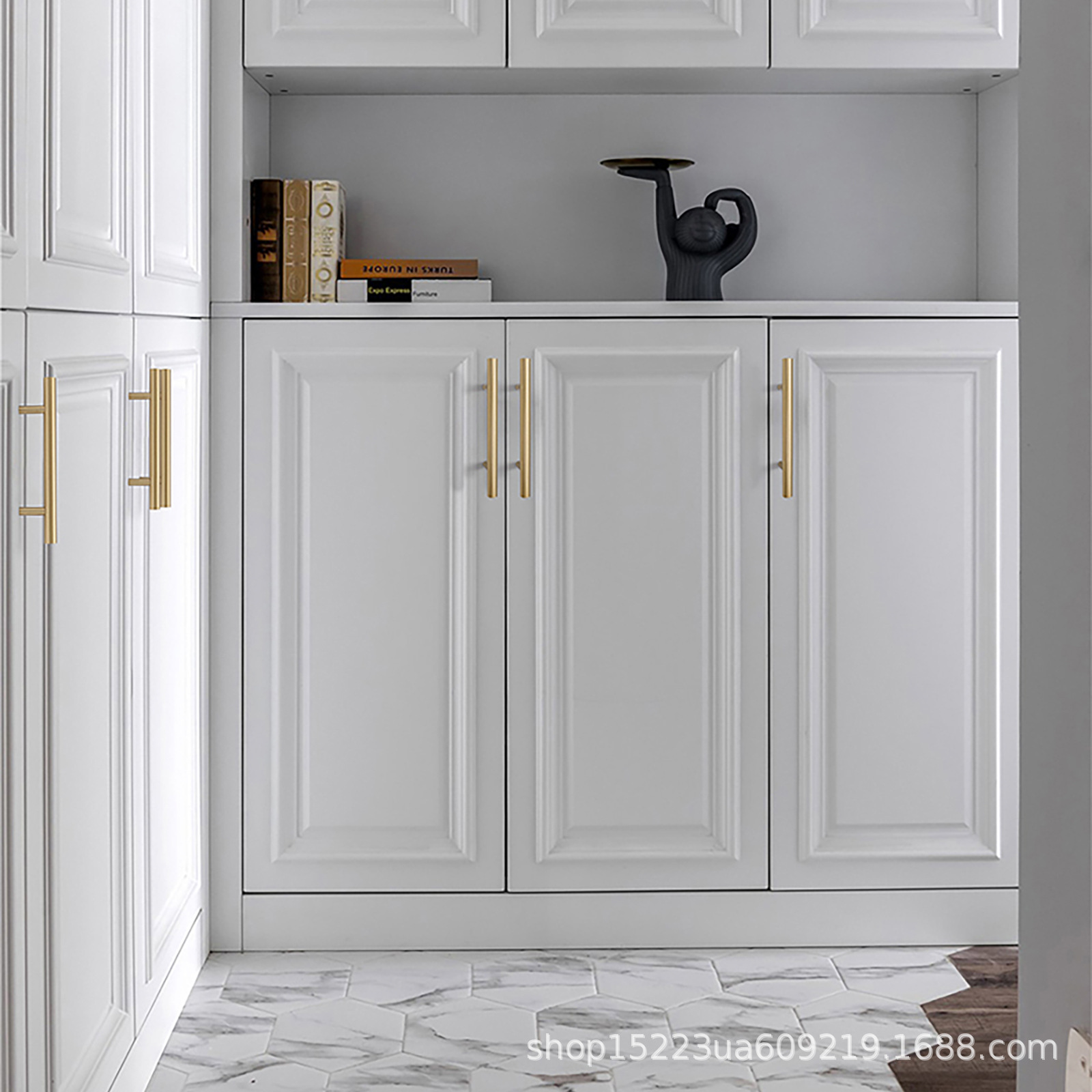 不锈钢拉手橱柜拉手柜门拉手抽屉把手家具拉手空心T型小拉手详情15