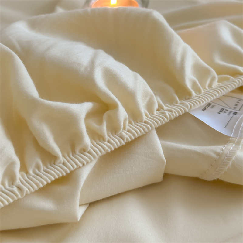 Long-staple cotton single item, all-cotton brushed quilt cover bed, simple pigment color pure cotton autumn and winter 1.8m bedding pic 185
