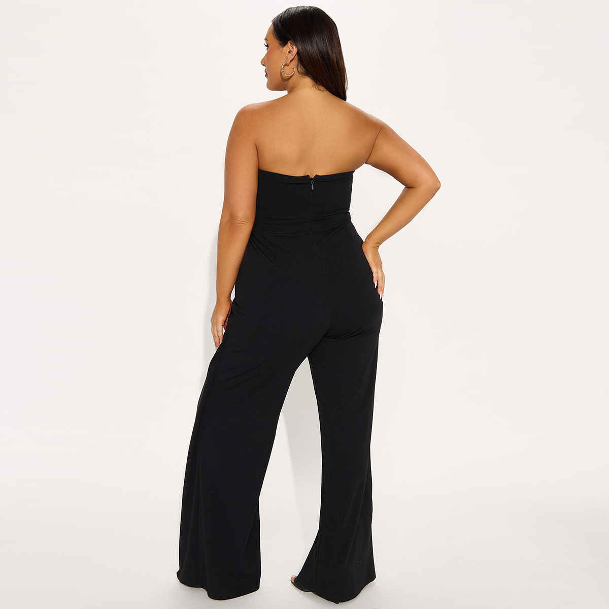 ZY6190 Amazon Independent store strapless false two-piece elegantly designed jumpsuit New partyjumpsuit pic 10