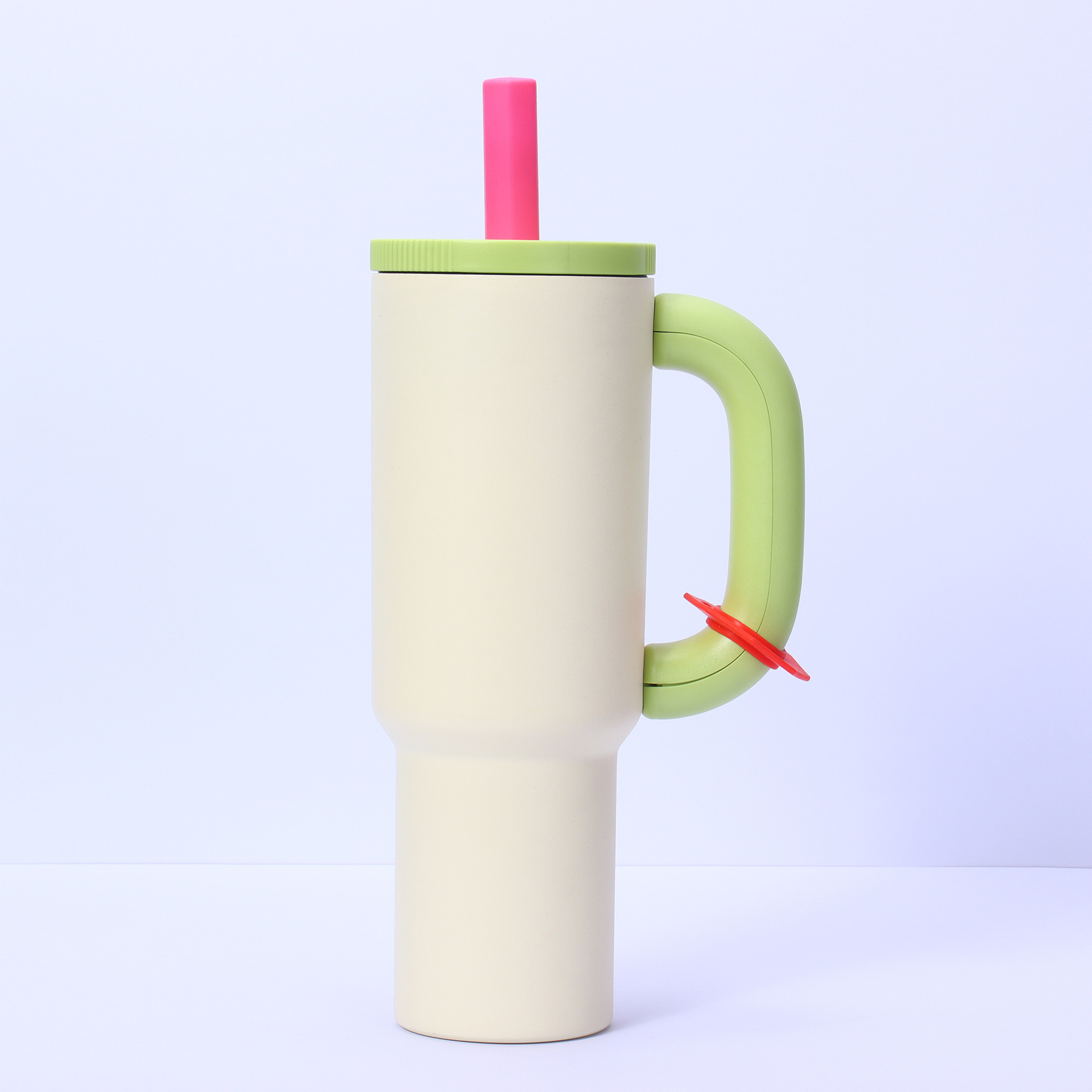 跨境304不锈钢手柄汽车杯双层真空大容量保温杯马卡龙色系冰霸杯详情8