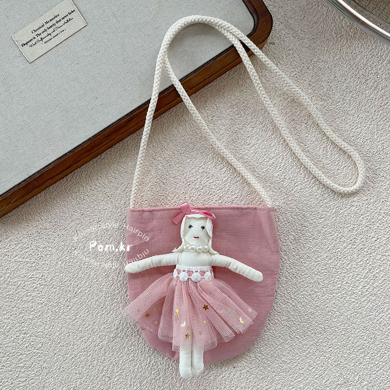 新款韩版布艺创意儿童宝宝斜挎包小猫方形收纳包可爱小脚单肩包女详情11